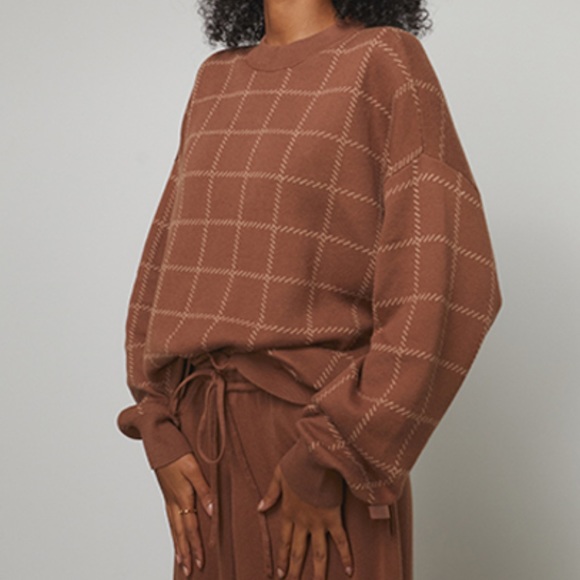 lunya Sweaters - LUNYA Cozy cotton silk pullover humble brown